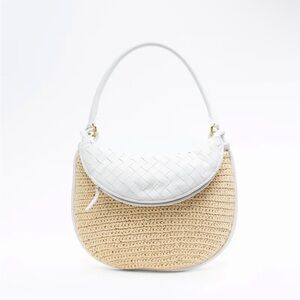 Bottega raffia medium gemelli bag